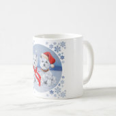 Twin Westies auf einem Wintry-Abend Kaffeetasse (VorderseiteRechts)