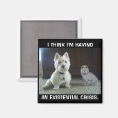Twin Westies Foto Magnet (Vorderseite/Rückseite)