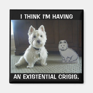 Twin Westies Foto Magnet