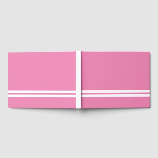 Twin White Bottom Racing Streifen auf formellem Ro Gästebuch (Voll)