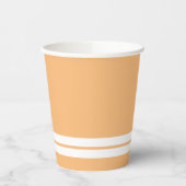 Twin White Bottom Racing Streifen auf Pastellfarbe Pappbecher (Links)