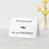 TWIN-YOU/ME 2 PEAS IN A POD= CHRISTMAS WISHES KARTE (Gelbe Blume)