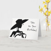 **TWIN-YOU SIND SCHÖN** GEBURTSTAG WÜNSCHE KARTE (Gelbe Blume)