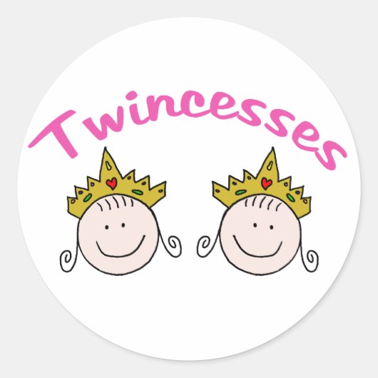 Twincess Graphic Runder Aufkleber (Vorderseite)