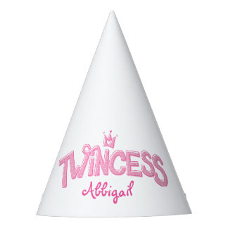 Twincess Twin Birthday Party Hat für Mädchen Partyhütchen
