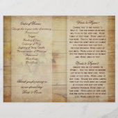 Twine Wrapped Mason Jar Sunflower Wedding Program (Rückseite)