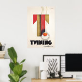 Twining Tea Vintage Poster Teetasse Küchen Druck (Heimbüro)