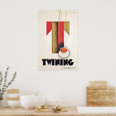 Twining Tea Vintage Poster Teetasse Küchen Druck (Küche)