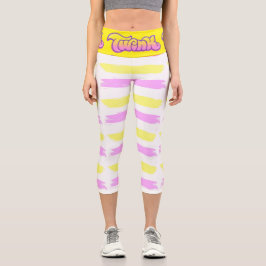 Twink Boy Gay Pride Capri Leggings