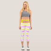 Twink Boy Gay Pride Capri Leggings (Vorderseite)