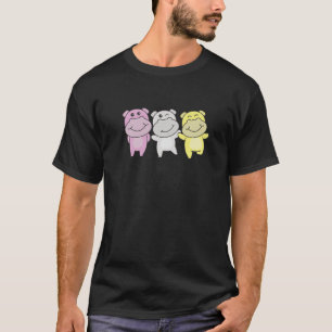 Twink Flag Gay Pride Monat Lgbtq Twink Hippo T-Shirt
