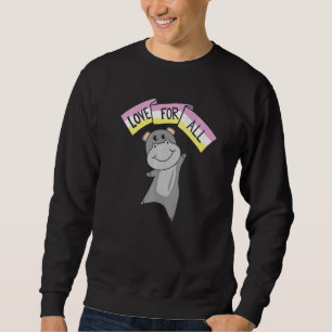 Twink Flag Gender Pride Lgbtq Hippo Sweatshirt