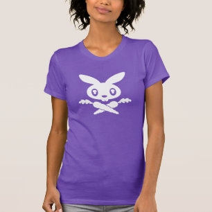 Twink Häschen-Schädel-Damen-T - Shirt