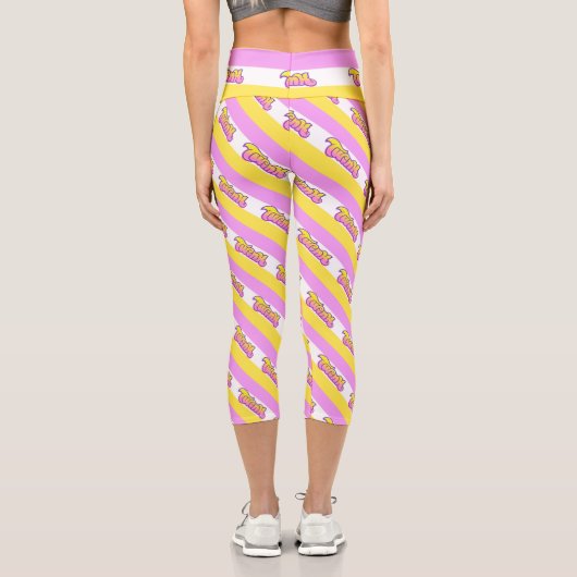 Twink LGBTQ+ Gay Pride Unisex Capri Leggings (Rückseite)