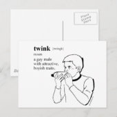 TWINK POSTKARTE (Vorne/Hinten)