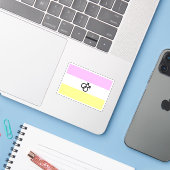 Twink Pride Flag Aufkleber (Laptop mit iPhone)
