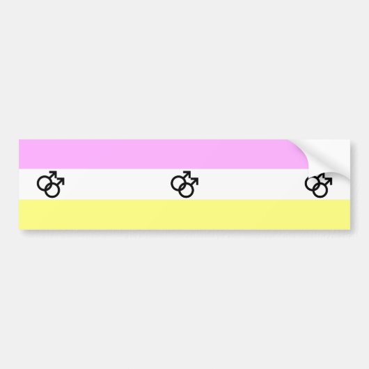Twink Pride Flag Autoaufkleber (Vorne)