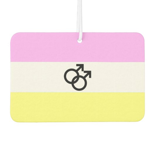 Twink Pride Flag Autolufterfrischer (Vorderseite)