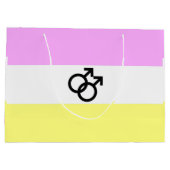 Twink Pride Flag Große Geschenktüte (Rückseite)