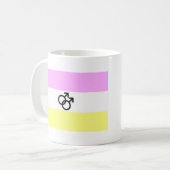 Twink Pride Flag Kaffeetasse (Vorderseite Links)