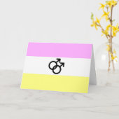 Twink Pride Flag Karte (Gelbe Blume)