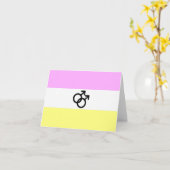 Twink Pride Flag Karte (Gelbe Blume)