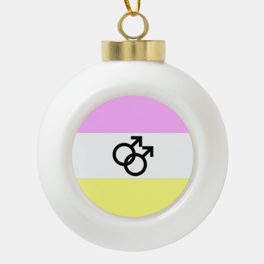 Twink Pride Flag Keramik Kugel-Ornament (Vorderseite)