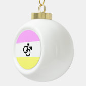Twink Pride Flag Keramik Kugel-Ornament (Rechts)
