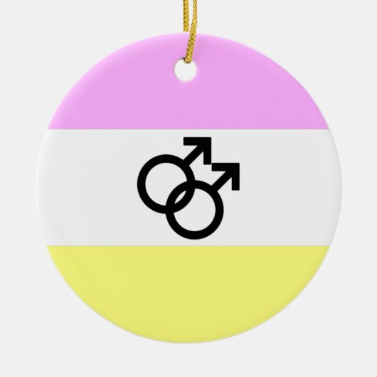 Twink Pride Flag Keramik Ornament (Vorne)