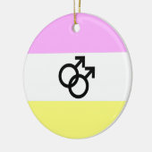 Twink Pride Flag Keramik Ornament (Links)
