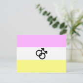 Twink Pride Flag Postkarte (Stehend Vorderseite)