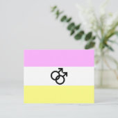 Twink Pride Flag Postkarte (Stehend Vorderseite)