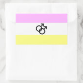 Twink Pride Flag Rechteckiger Aufkleber (Tasche)