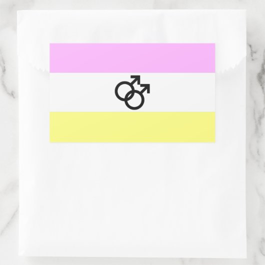 Twink Pride Flag Rechteckiger Aufkleber (Tasche)