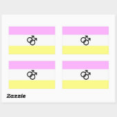 Twink Pride Flag Rechteckiger Aufkleber (Blatt)