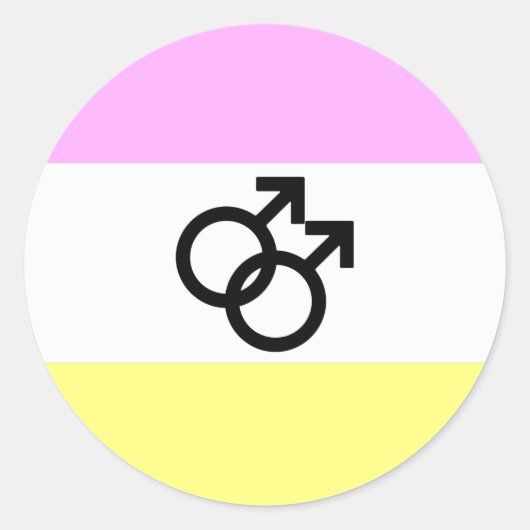 Twink Pride Flag Runder Aufkleber (Vorderseite)