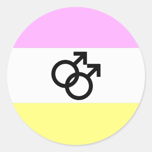Twink Pride Flag Runder Aufkleber (Vorderseite)