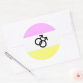 Twink Pride Flag Runder Aufkleber (Umschlag)
