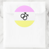 Twink Pride Flag Runder Aufkleber (Tasche)