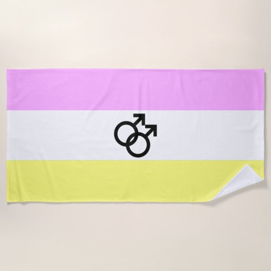 Twink Pride Flag Strandtuch (Vorderseite)