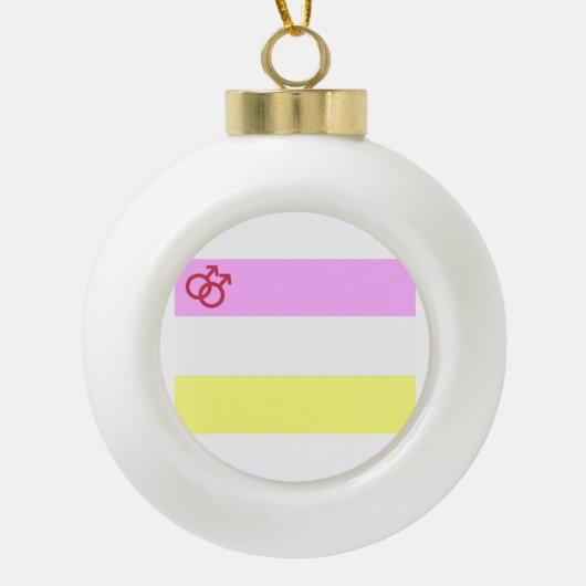 Twink Pride Keramik Kugel-Ornament (Vorderseite)