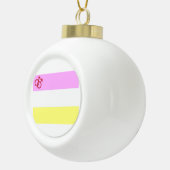 Twink Pride Keramik Kugel-Ornament (Rechts)