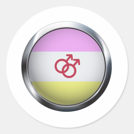 TWINK PRIDE MEDALLION RUNDER AUFKLEBER (Vorderseite)