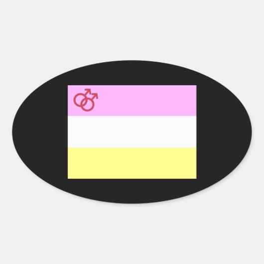 Twink Pride Ovaler Aufkleber (Vorderseite)