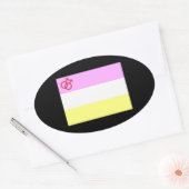 Twink Pride Ovaler Aufkleber (Umschlag)