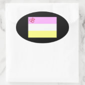 Twink Pride Ovaler Aufkleber (Tasche)