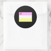 Twink Pride Runder Aufkleber (Tasche)