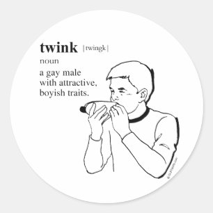 TWINK RUNDER AUFKLEBER