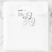 TWINK RUNDER AUFKLEBER (Tasche)