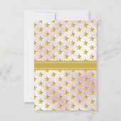 Twink, Twinkle Little Star Baby Dusche Einladung (Rückseite)